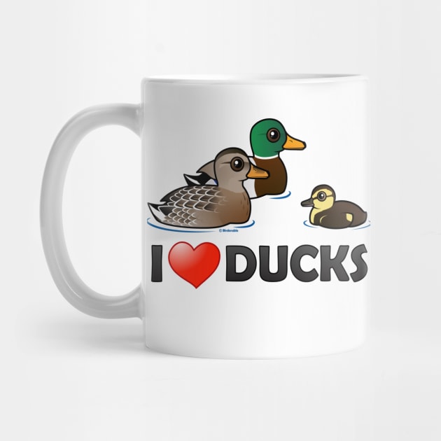 Funny I Love Ducks by birdorable